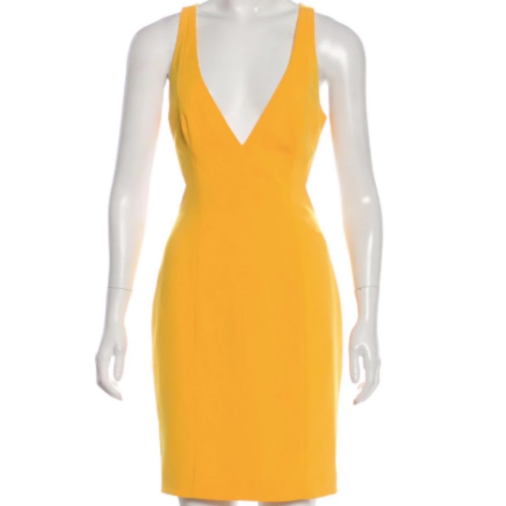 Jay Godfrey Sheath Yellow Dress S